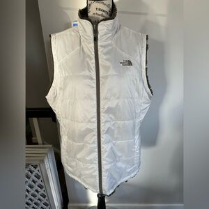 The North Face White Puffer Vest